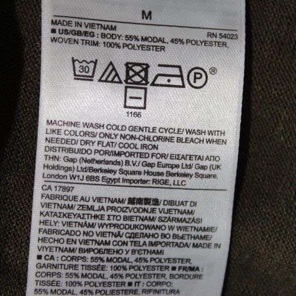 Banana Republic Women's Olive Green Short Sleeve Sheer Ruffle Tee ~M~ - Picture 7 of 9